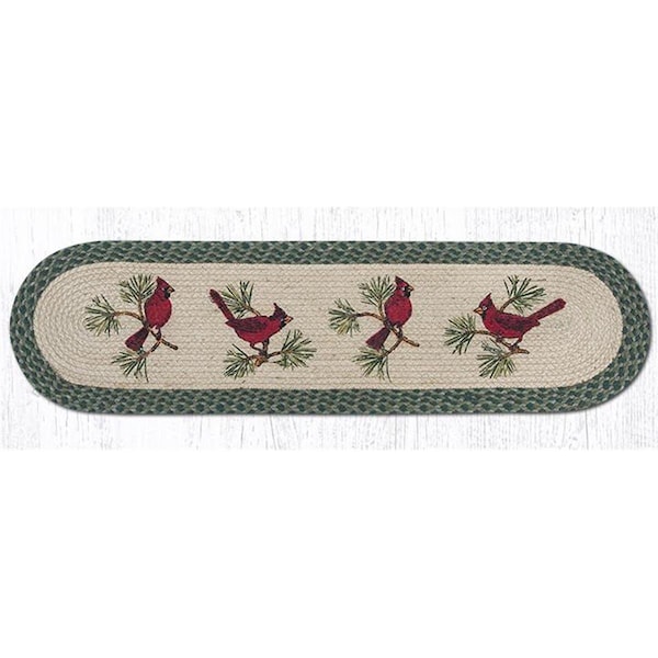 Palacedesigns 13 x 48 in. Cardinals Printed Oval Patch Runner PA2848741 - main
